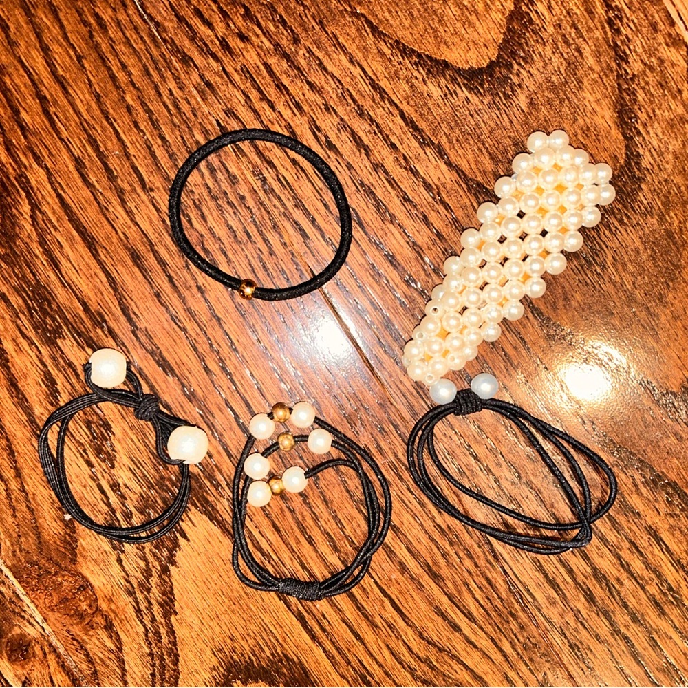 Elegant Pearl Hair Accessories Set